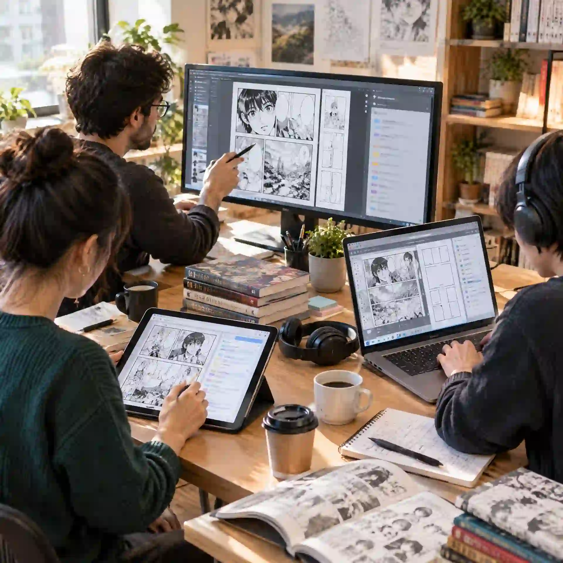 格字漫画翻译器的模型选择界面，展示多种 AI 方案、质量设置和兼顾速度与细节的漫画翻译工作流。